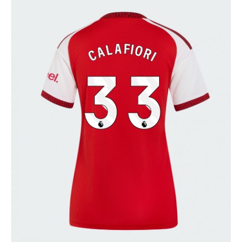 Arsenal Riccardo Calafiori #33 Hjemmebanetrøje Dame 2026-27 Kortærmet